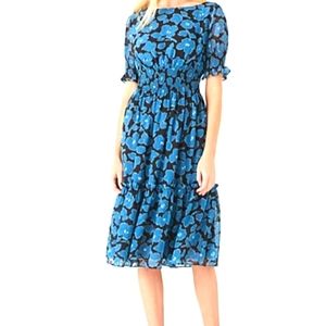 Kate Spade Whimsical Floral Blair Midi Dress